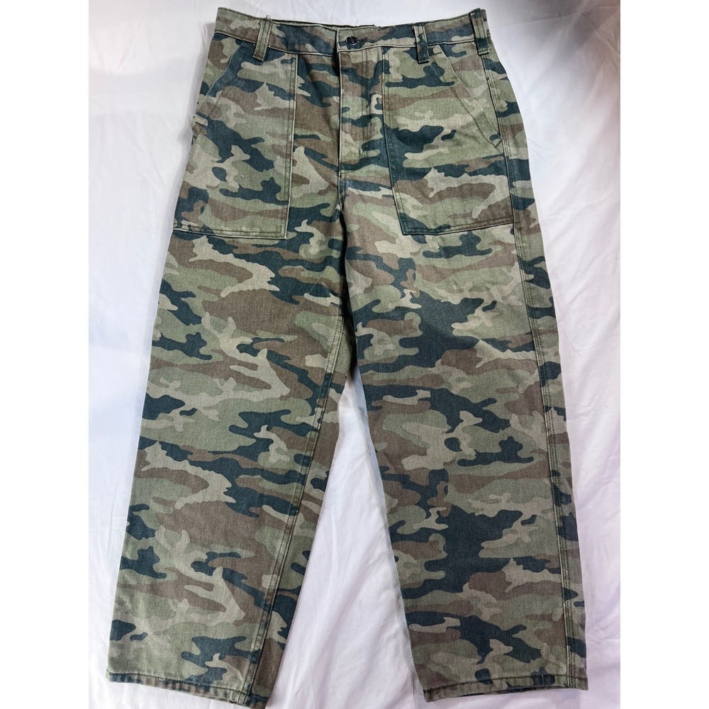 Free People Women's Camo Utility Trousers
